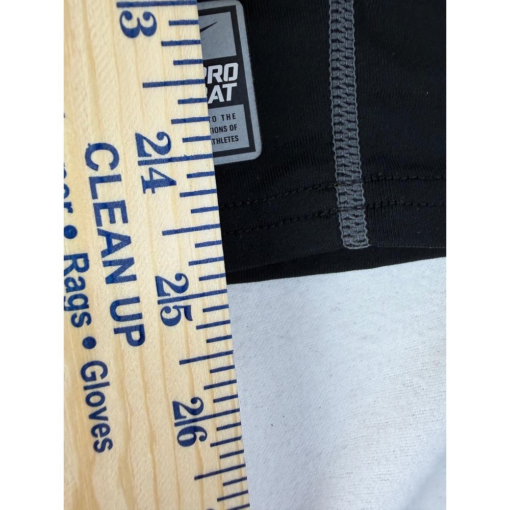 Nike Pro Long Sleeve Shirt Mens S Fitted Dri-FIT Mock Neck Black Base Layer - Picture 6 of 7